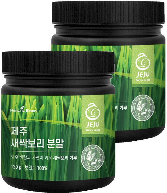 힐링스토리 제주 새싹보리 분말, 2개, 120g