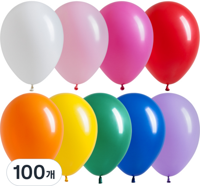 셈퍼텍스 스탠다드 풍선 30cm, 랜덤발송, 100개