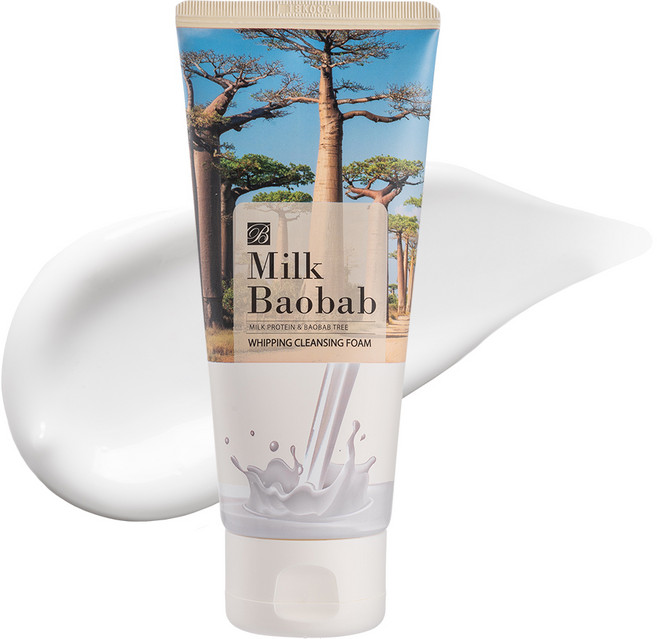 밀크바오밥 휘핑 클렌징 폼, 120ml, 1개
