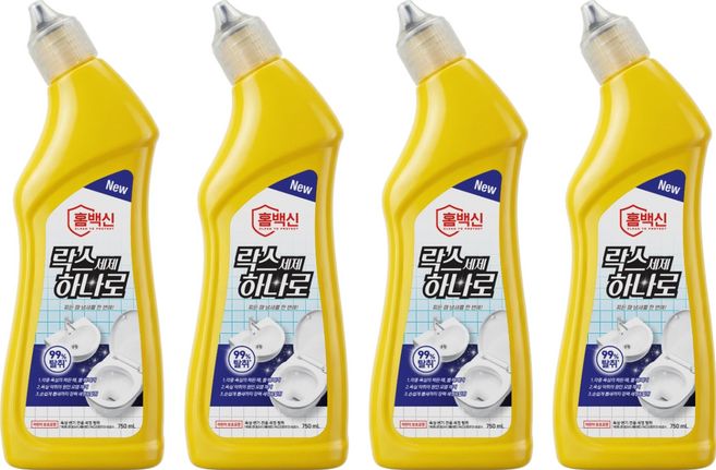 랩신 홈백신 락스세제, 750ml, 4개