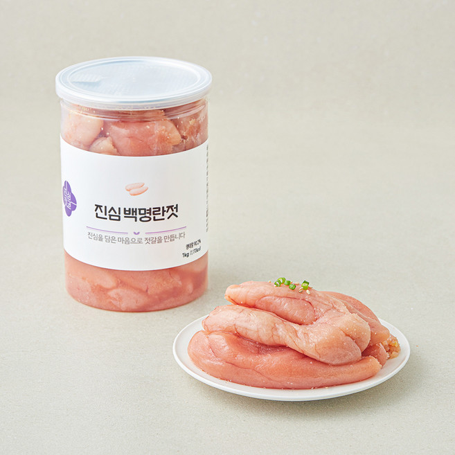 진심젓갈 백명란젓, 1개, 1kg