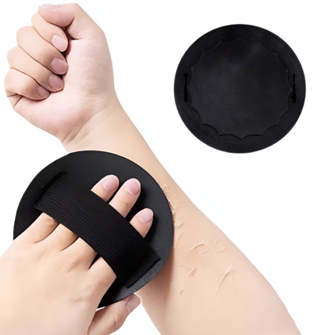 꾸지 저자극 요술 때수건 타올, 블랙, 1개, 1개입