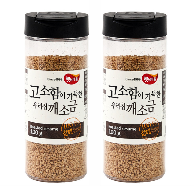 햇님마을 고소함이 가득한 우리집 깨소금, 100g, 2개