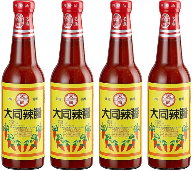 大同醬油 辣醬油膏, 520g, 4瓶