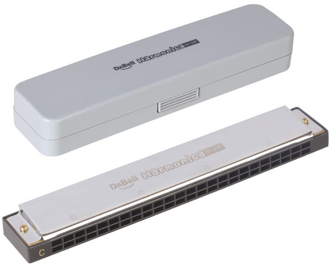 다벨 하모니카 C, DH-24P, 혼합 색상, 1세트