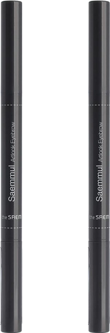 The Saem 得鮮 自然柔順持色眉筆 眉筆+眉刷 一筆快速完妝, 05 自然棕, 2支