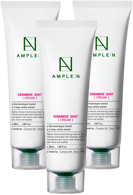 앰플엔 세라마이드샷 크림, 50ml, 3개