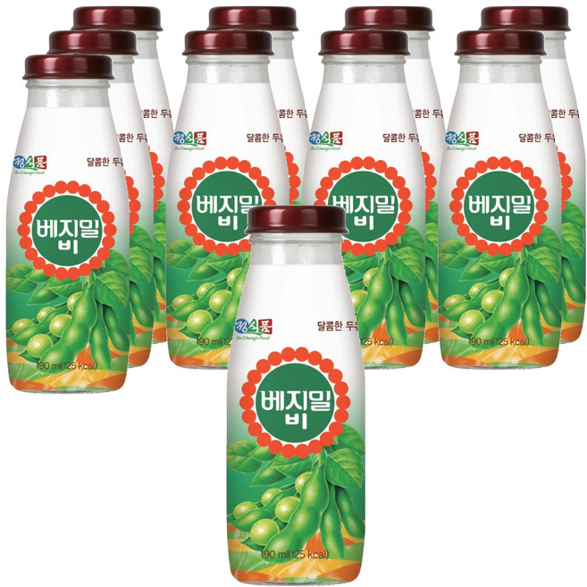 베지밀 비 달콤한 두유, 190ml, 10개