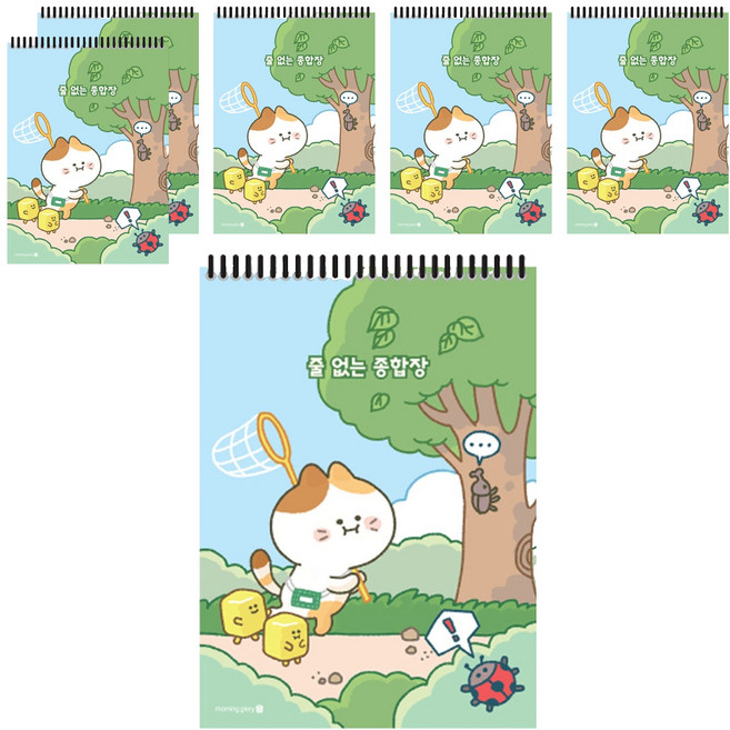 모닝글로리 3000 줄없는 종합장 A, 랜덤발송, 6개