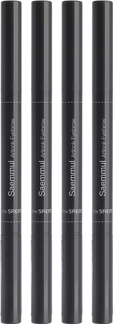 The Saem 得鮮 自然柔順持色眉筆 眉筆+眉刷, 05 自然棕, 4支