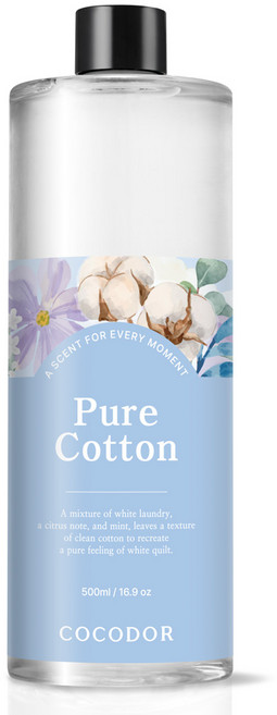 코코도르 디퓨저 리필, 퓨어코튼, 500ml, 1개
