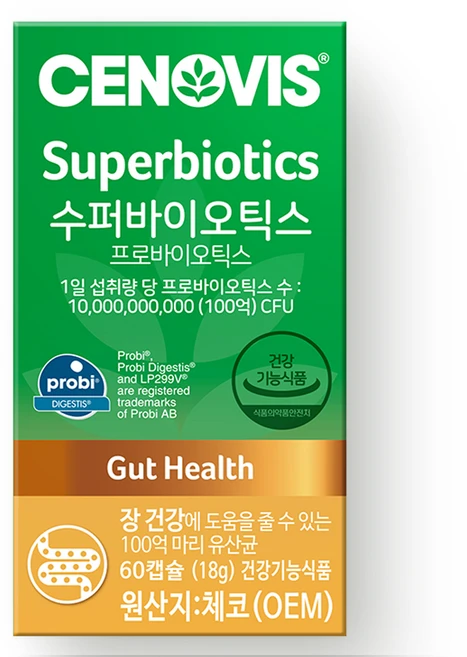 세노비스 수퍼바이오틱스 유산균, 60정, 1개 - 쿠팡