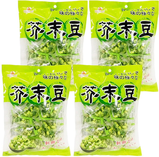 Chiao-E 巧益 三角包芥末豆, 110g, 4入
