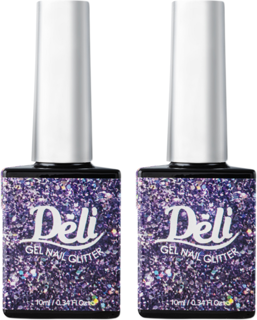 델리뷰티 젤 네일 글리터, GL03밤하늘별주, 10ml, 2개
