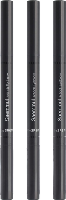 The Saem 得鮮 自然柔順持色 眉筆+眉刷, 05 自然棕, 3支