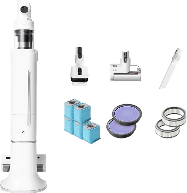 아이닉 무선청소기 i50 아이타워 + 헤드브러시 + 침구 브러시 + 필터 2p 세트 i50 itower, 혼합색상