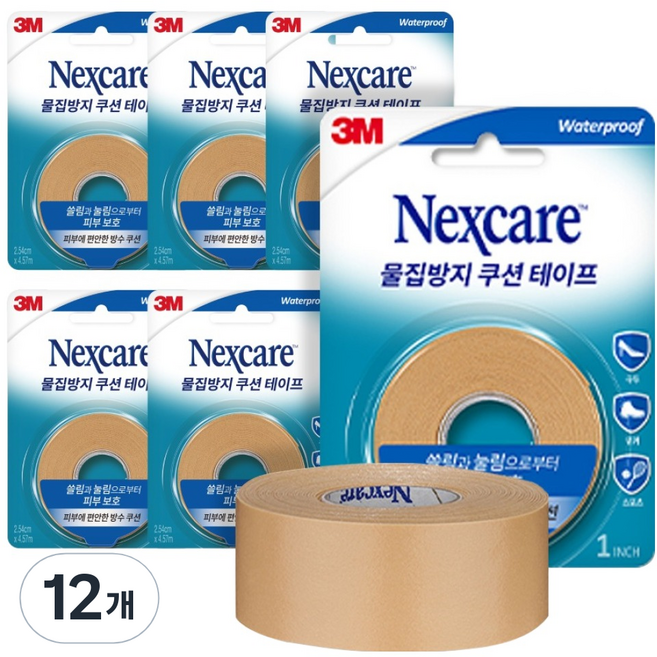 넥스케어 물집방지 쿠션 테이프, 12개