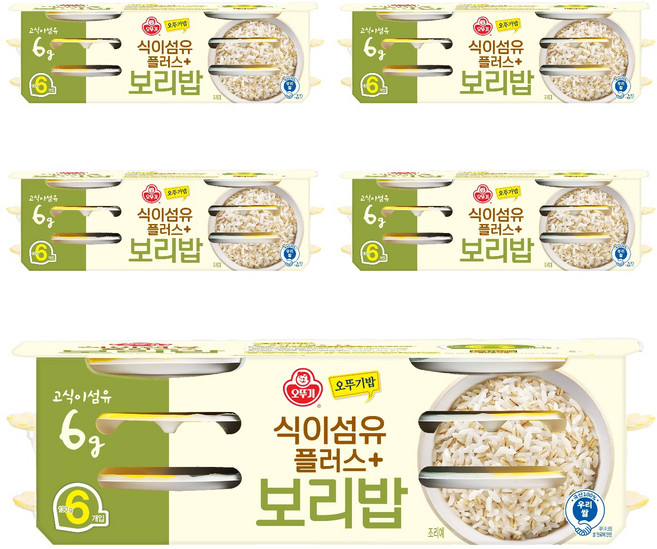 오뚜기 식이섬유플러스 보리밥, 130g, 30개