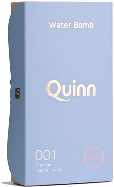 Quinn 001 워터밤 수용성 젤 콘돔, 12개입, 1개
