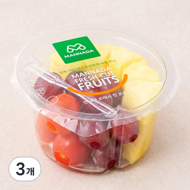 만나 프레시 믹스 파인 포도 방울, 250g, 1개입, 3개