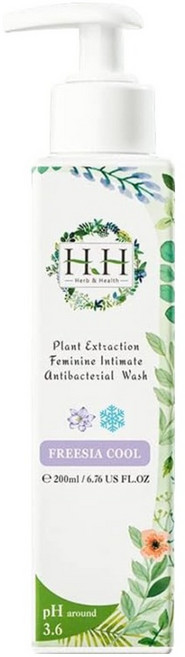 HH 草本新淨界 私密植萃抗菌潔淨露 沁涼蒼蘭, 200ml, 1瓶