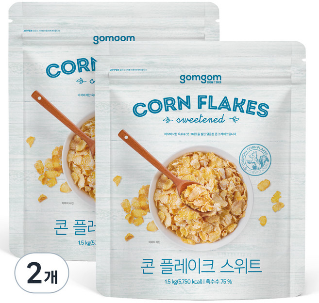 곰곰 콘플레이크 스위트, 1.5kg, 2개