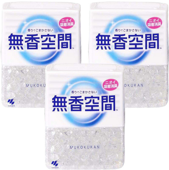 KOBAYASHI 小林製藥 無香空間 室內除臭劑 本體, 315g, 3個