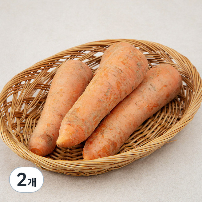 친환경 밀양 당근, 1kg, 2개