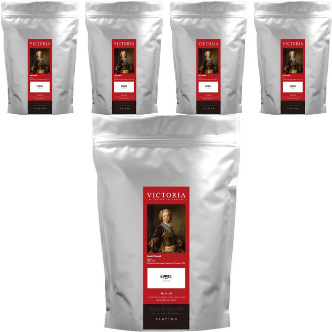 CLAYTON TEA 紅色茶包 薰衣草, 1g, 70入, 5個