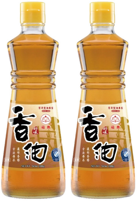福壽實業 好味香油, 543ml, 2瓶
