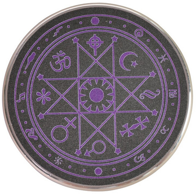 台灣 ONAIR 金屬炫光小魔法陣充電盤 閃充, 紫色 + 霧黑色, 1個