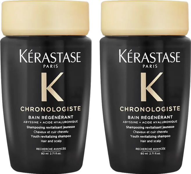 KERASTASE 巴黎卡詩 黑鑽極萃逆時淨髮浴 國際航空版, 80ml, 2瓶