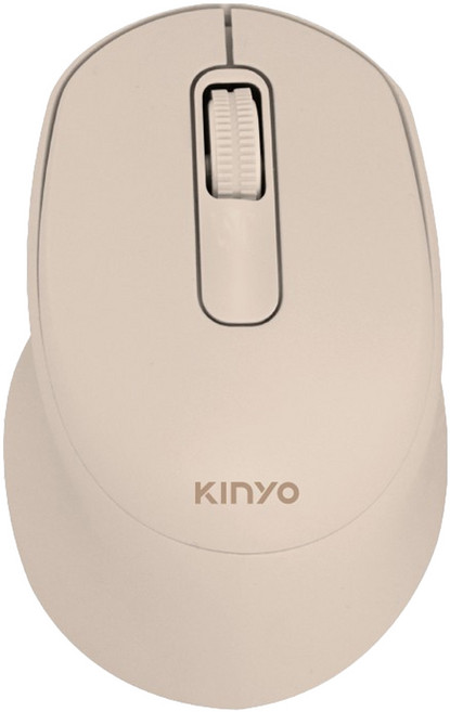 Kinyo 無線靜音滑鼠 2.4GHz, GKM-916, 黃色