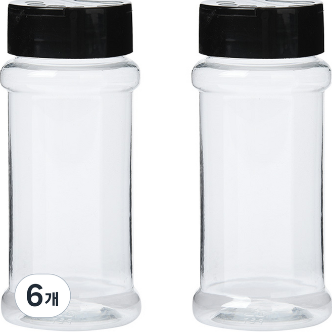 인블룸 투카인즈 페트 양념통 블랙, 100ml, 6개