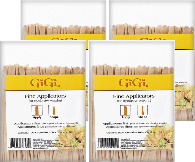 GiGi 熱蠟專用木棒 M 100入, 4包