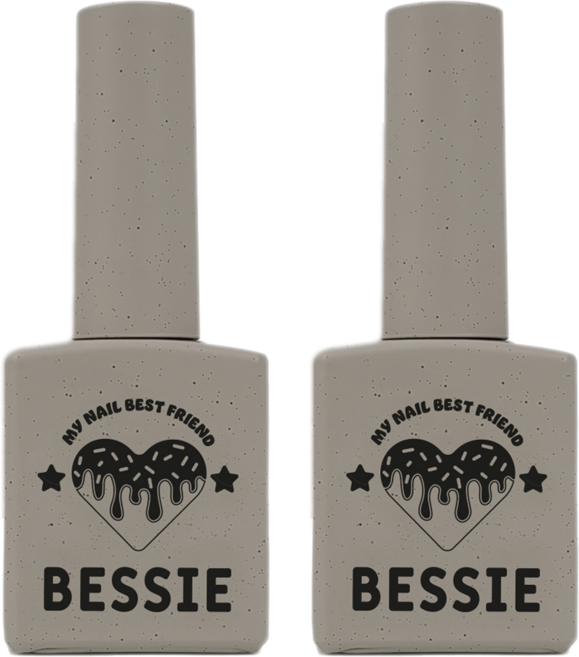 BESSIE 글리터젤 스위트샵 컬러 젤네일, GL48 흑임자 라떼, 11ml, 2개
