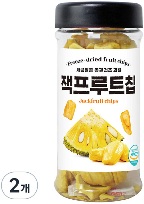 미다몰 HACCP 동결건조 잭프루트칩, 55g, 2개