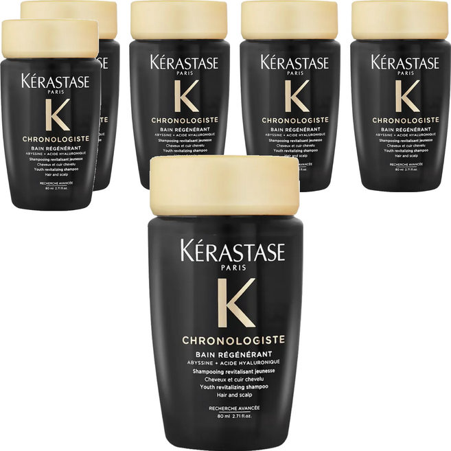 KERASTASE 巴黎卡詩 黑鑽極萃逆時淨髮浴 國際航空版, 80ml, 6瓶
