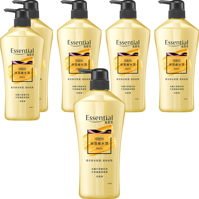 Essential 逸萱秀 保濕極水潤洗髮精, 700ml, 6瓶