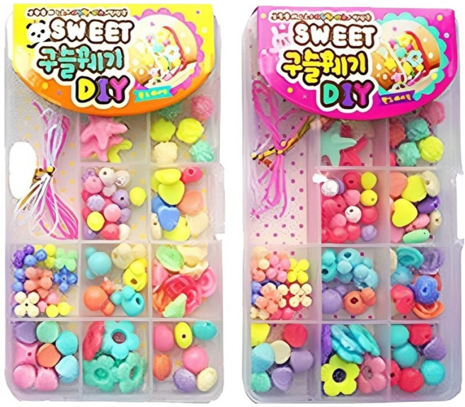 SWEET 구슬꿰기 DIY 키트, 랜덤 발송, 2세트