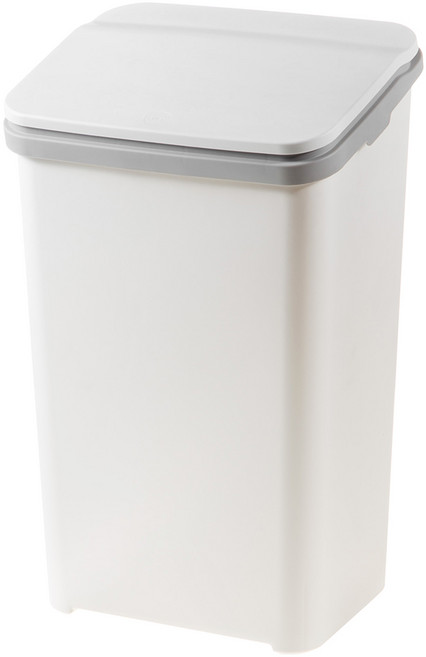 코멧 홈 심플 원터치 휴지통 20L, 화이트, 1개