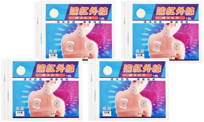 Nan Me Pharmaceutical 南美製藥 遠紅外線精油貼布, 6片, 4包