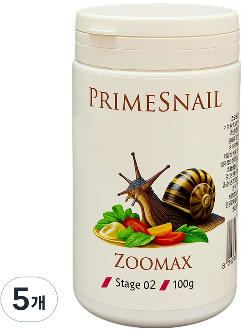 쥬맥스 달팽이 사료 Stage 2, 100g, 5개
