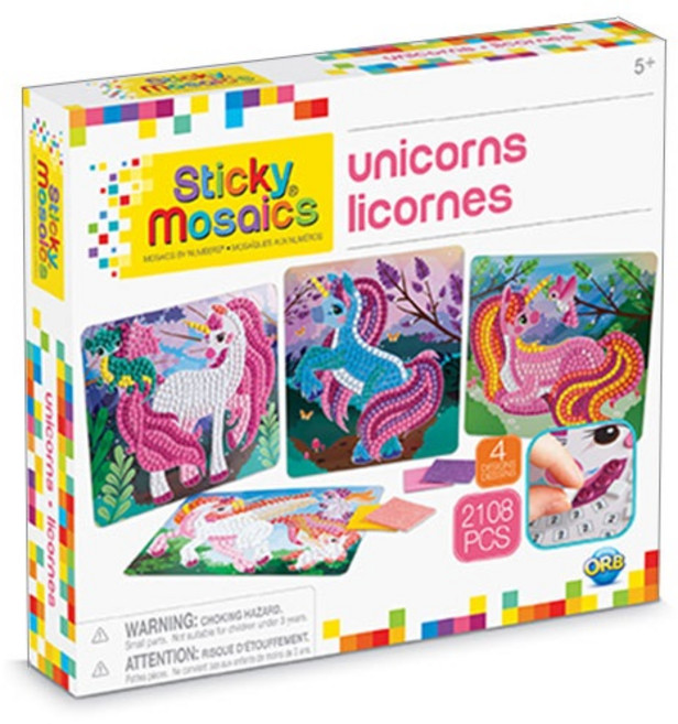 오르브 팩토리 뉴 스티커 모자이크, 유니콘, 1세트
