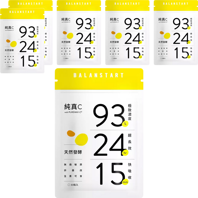 永豐 人可和 純真C膠囊 天然維他命C, 30顆, 18g, 6包