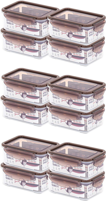 셰프웨어 퍼펙트씰 밀폐용기, 12개, 520ml