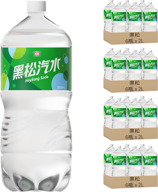 黑松 汽水, 2L, 24瓶