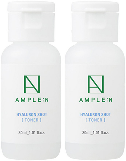 AMPLE N 玻尿酸保濕緊緻化妝水, 30ml, 2瓶