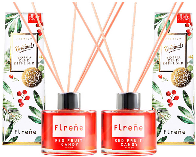 플렌느 오리지널 실내용 디퓨저, 레드프룻캔디, 2개, 120ml