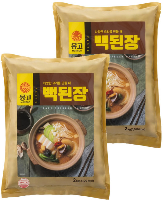 몽고식품 백된장, 2kg, 2개